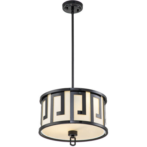 Lemuria 2 Light 15 inch Black Pendant Ceiling Light, Medium