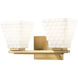 Annalise 2 Light 14 inch Modern Gold Vanity Wall Light