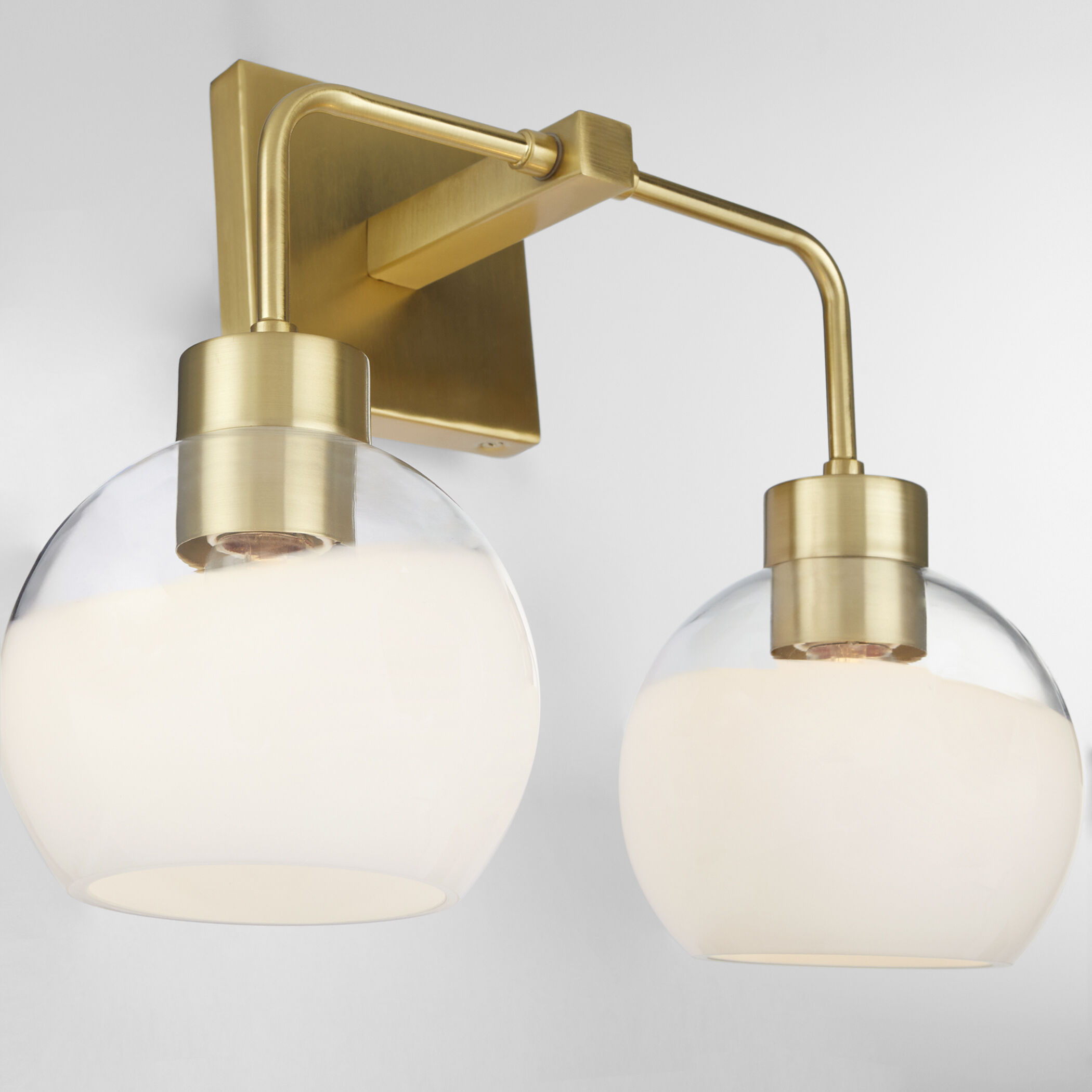 Lacy 2 Light 15 inch Aged Brass Vanity Light Wall Light