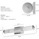 Holly Grove 2 Light 24 inch Chrome Vanity Light Wall Light, Medium