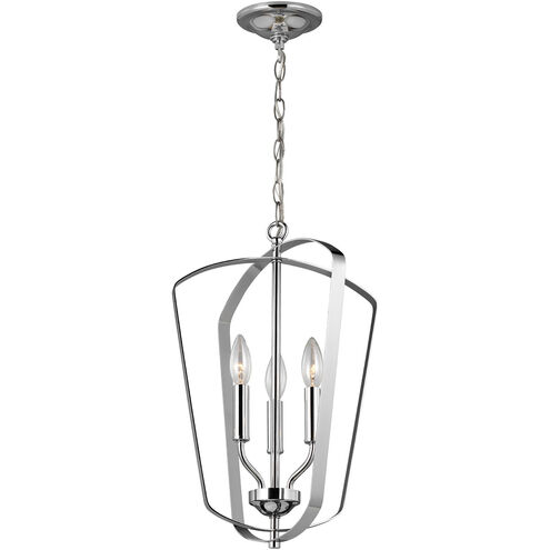 Romee LED 12.88 inch Chrome Foyer Pendant Ceiling Light, Small