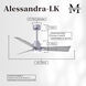 Atlas Alessandra-LK 42 inch Brushed Nickel with Barn Wood Blades Indoor/Outdoor Ceiling Fan