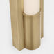 Ian K. Fowler Ellington LED 3 inch Hand-Rubbed Antique Brass Slimline Bath Light Wall Light