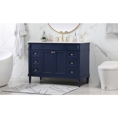 Bennett 48 X 21 X 35 inch Blue Vanity Sink Set