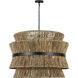 Drew & Jonathan Thurlo 4 Light 32 inch Midnight Black Hanging Shade Ceiling Light, Large