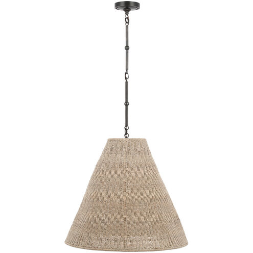 Thomas O'Brien Goodman 2 Light 24 inch Bronze Hanging Shade Ceiling Light, Large