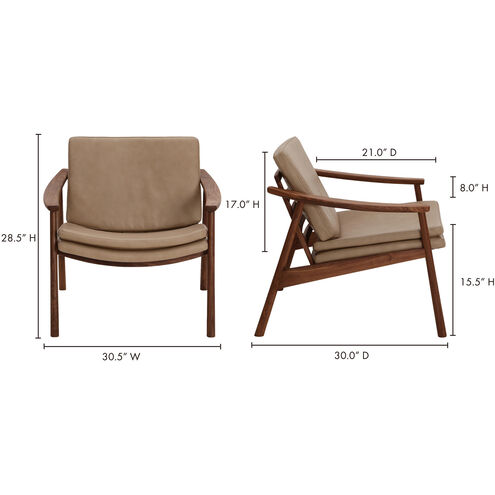 Harlowe Brown Occasional Chair, Lounge