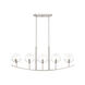 Spyglass 5 Light 40 inch Satin Platinum Chandelier Ceiling Light