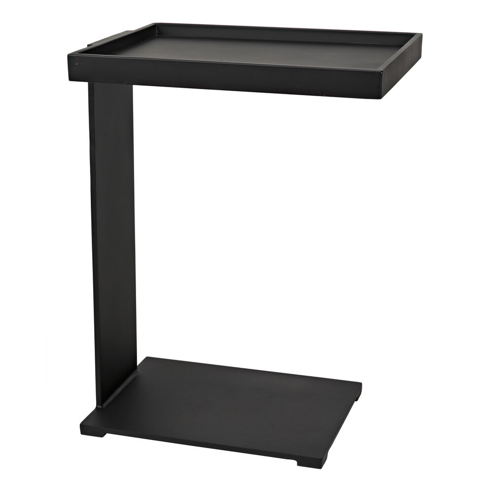 Ledge 24.5 X 18.5 inch Matte Black Side Table