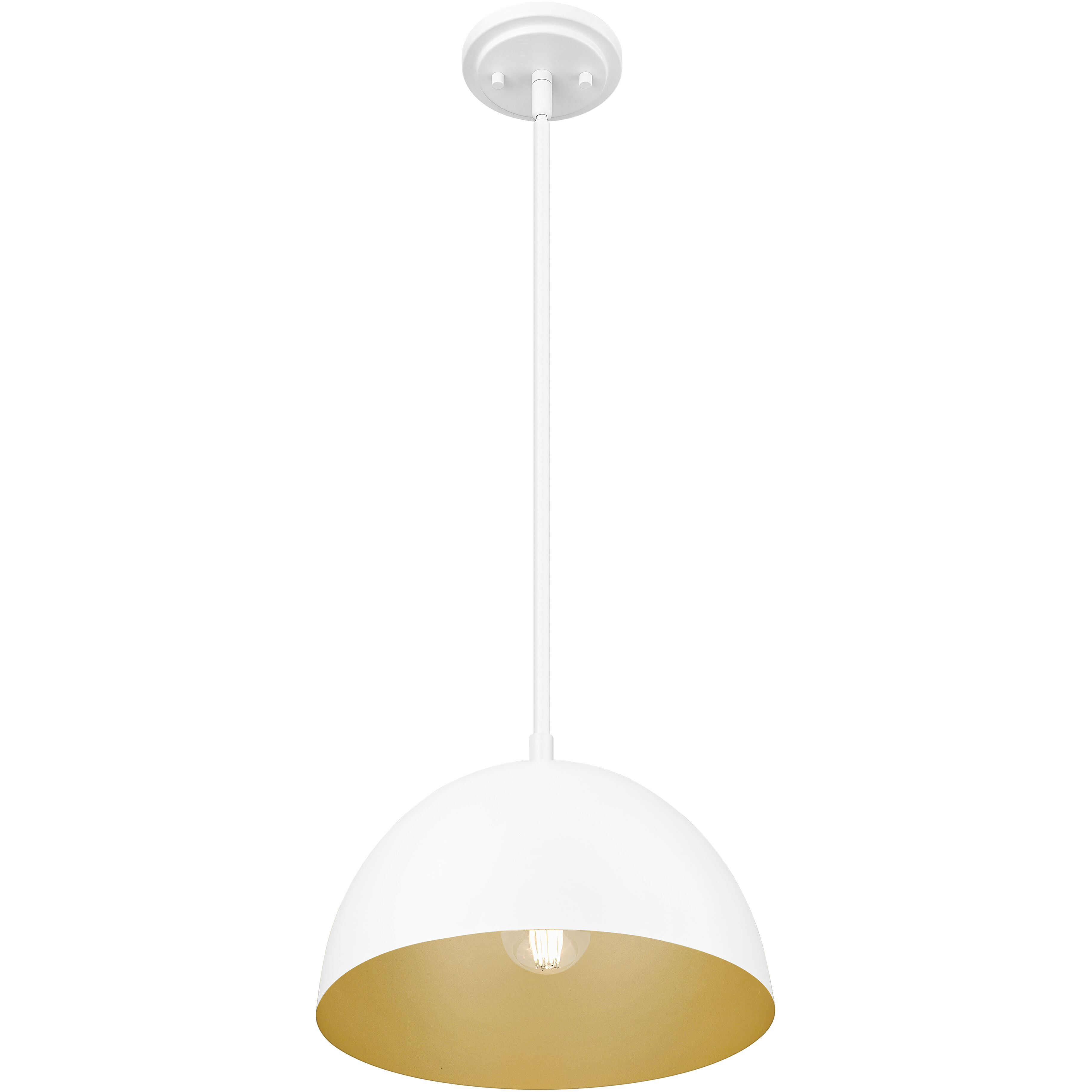 Vega Pendant Ceiling Light in Matte White