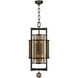 Singapore Moderne 6 Light 18 inch Bronze Pendant Ceiling Light