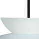 Trilo 15 1 Light Black Cord Pendant Ceiling Light