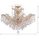 Maria Theresa 6 Light 29 inch Gold Semi Flush Ceiling Light in Clear Hand Cut
