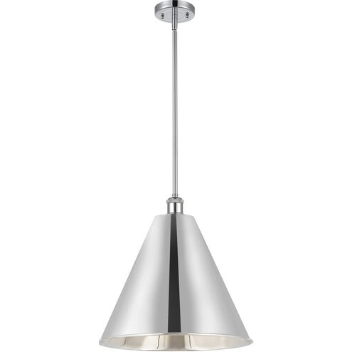 Ballston Cone 1 Light 16 inch Polished Chrome Pendant Ceiling Light