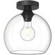 Alora Mood Castilla 1 Light 9.88 inch Clear Glass/Matte Black Flush Mount Ceiling Light