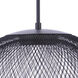 Sculptural Statement LED 24.25 inch Flat Black Pendant Ceiling Light