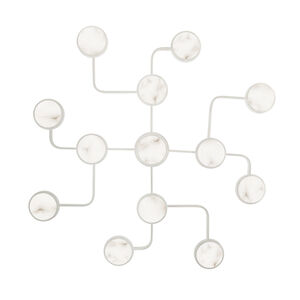 Meander LED 43.25 inch Polished Nickel Semi Flush Ceiling Light