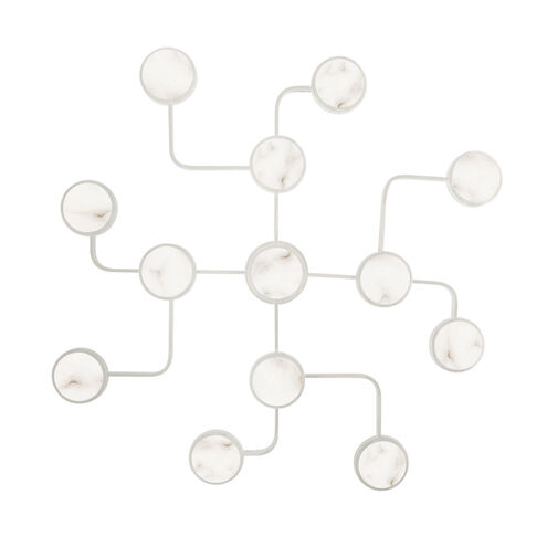 Meander LED 43.25 inch Polished Nickel Semi Flush Ceiling Light