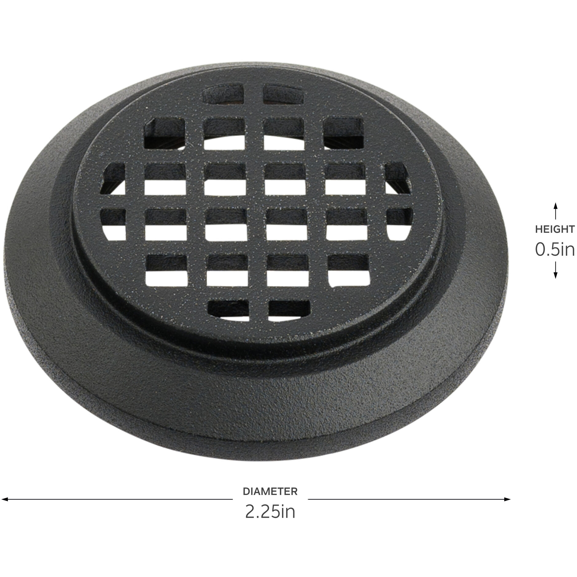 LED Mini All-Purpose Black Brass Honeycomb Louver