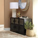 Vitrino 50 inch Black 6 Door Console