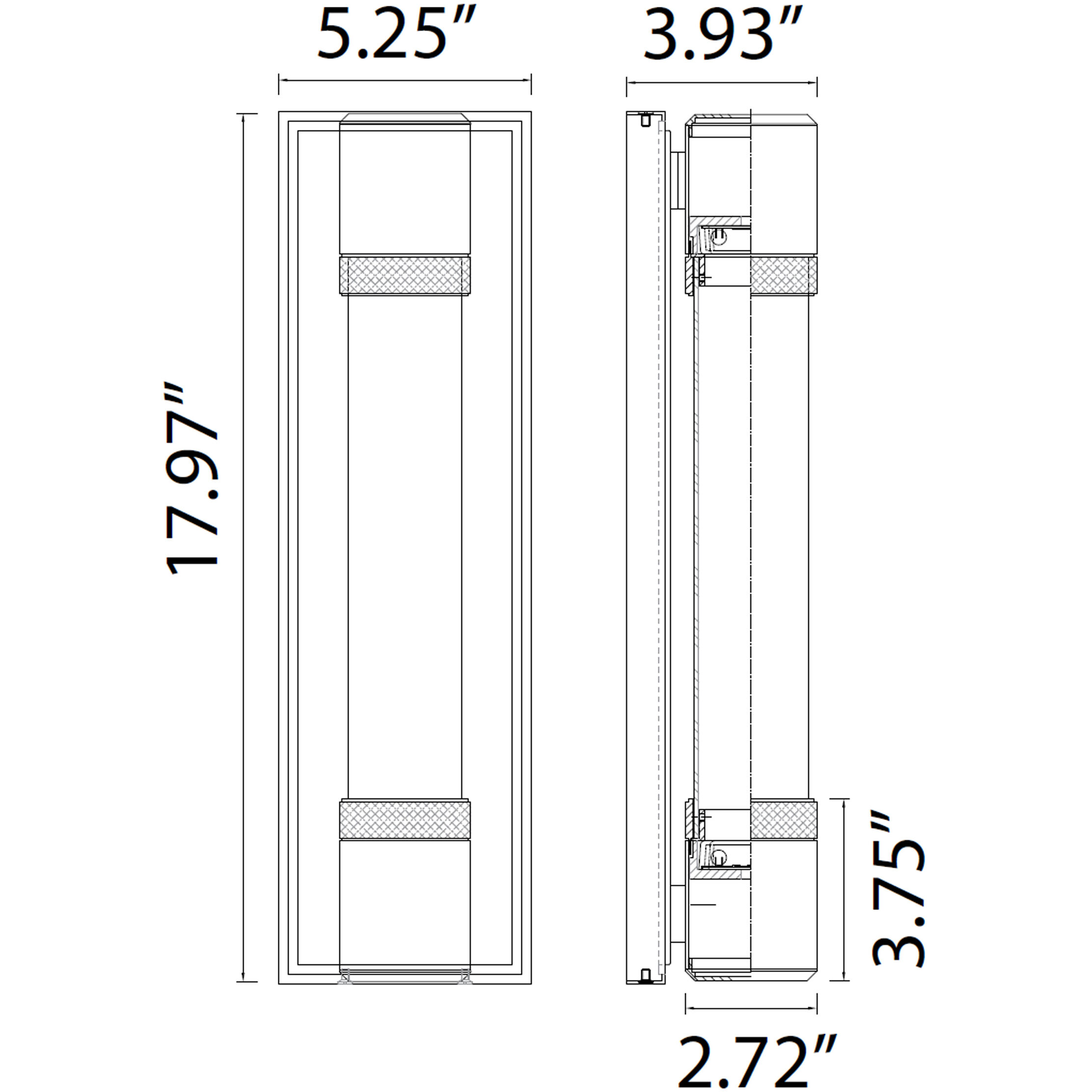 Zigrina 2 Light 5.25 inch Satin Brushed Black with Aged Brass Wall Sconce Wall Light