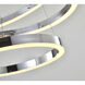 Canada LED 31.5 inch Chrome Chandelier Ceiling Light