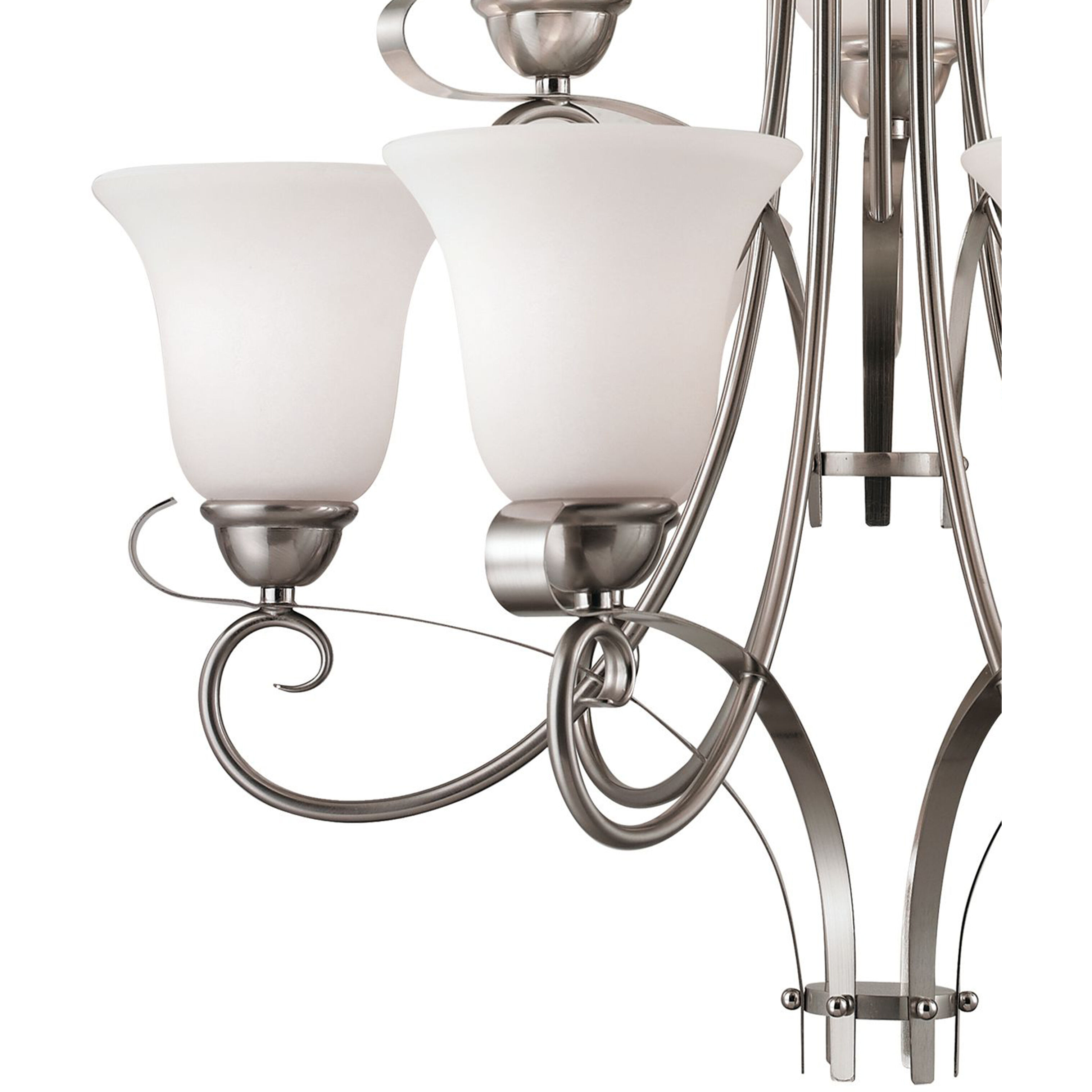 Brighton 9 Light 25 inch Brushed Nickel Chandelier Ceiling Light