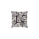 Nairobi 22 X 22 inch Light Gray and Black Throw Pillow