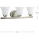 Adorn 3 Light 21.5 inch Brushed Nickel Bath Vanity Wall Light