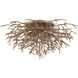 Sierra 3 Light 32 inch Distressed Bronze Flush Mount Ceiling Light