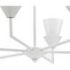 Pinellas 6 Light 30 inch White Plaster Chandelier Ceiling Light, Design Series