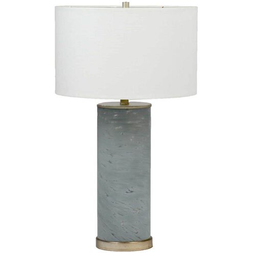 Ellington 28.5 inch Grey Swirled Glass / Champagne Table Lamp Portable Light