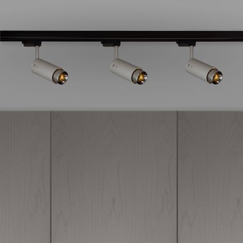 Exhaust Track 1 Light 110-120 Stone / Steel Spotlight Ceiling Light
