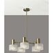 Rhodes 5 Light 25 inch Antique Brass Chandelier Ceiling Light