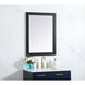 Aqua 32 X 24 inch Black Vanity Mirror