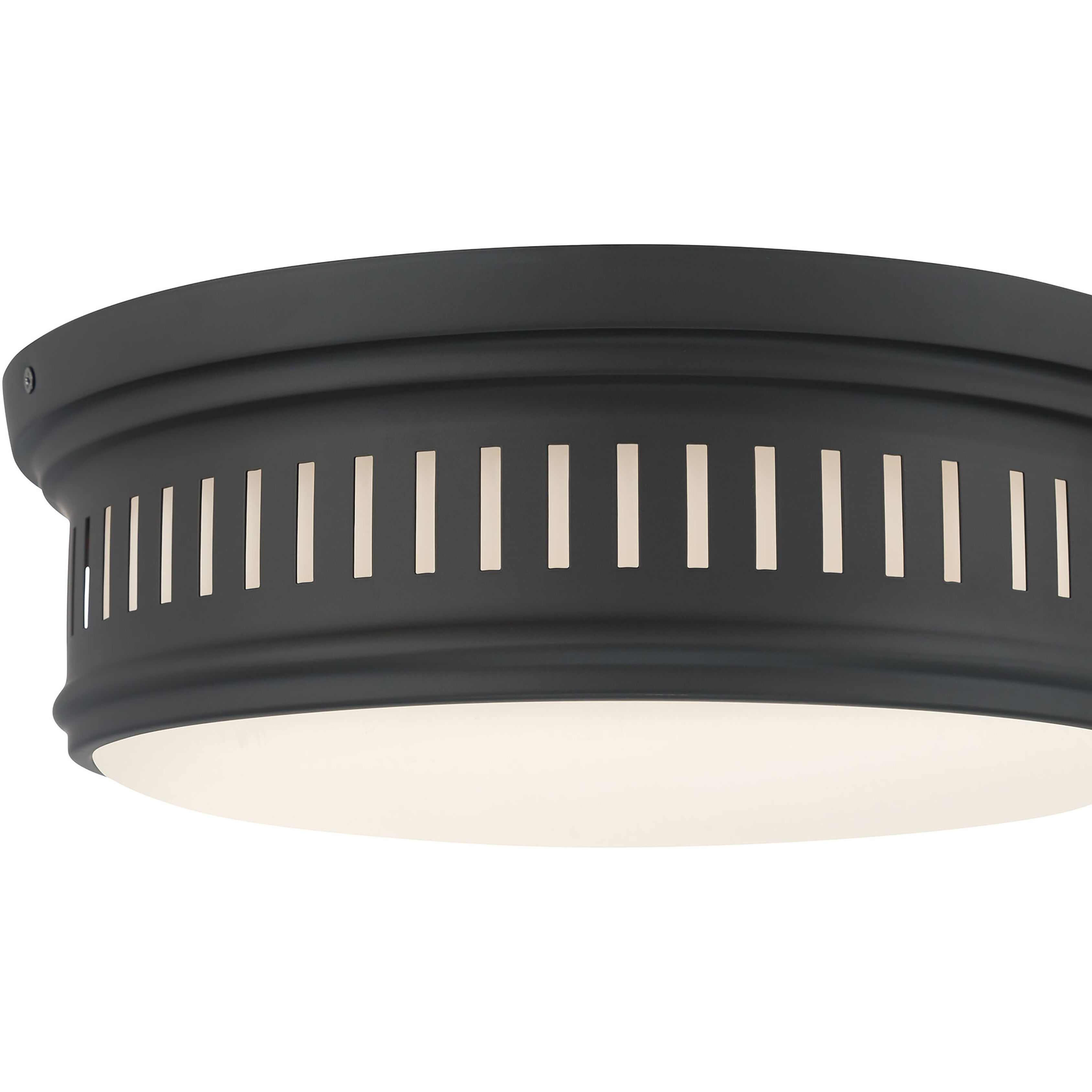 Velune 2 Light 14 inch Matte Black Flush Mount Ceiling Light