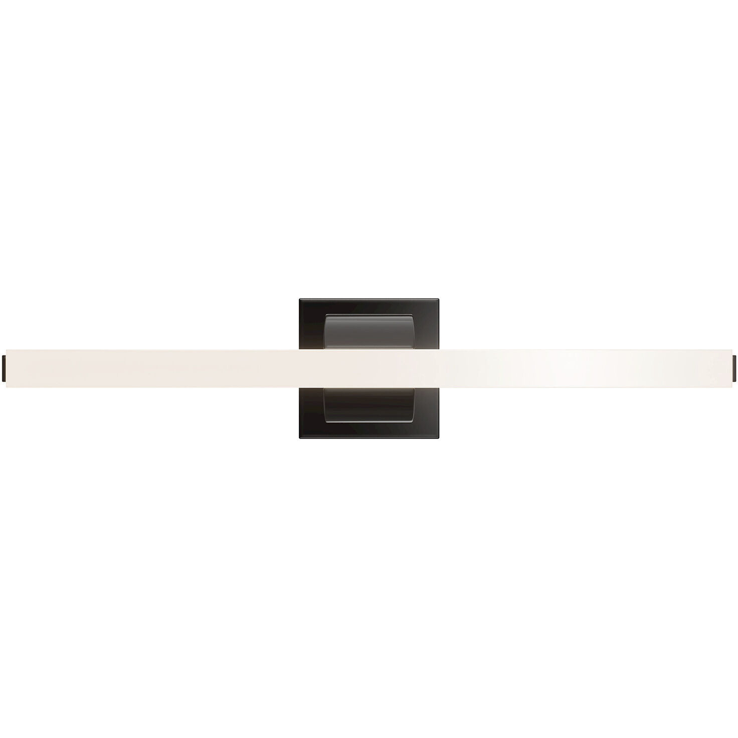 Flatte LED 24 inch Black Chrome Bath Vanity & Wall Light in Black/Chrome, dweLED