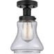 Bellmont 1 Light 6.5 inch Matte Black Semi-Flush Mount Ceiling Light
