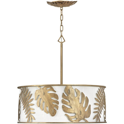 Botanica LED 25 inch Burnished Gold Chandelier Ceiling Light