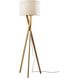 Brooklyn 63.25 inch 150.00 watt Natural Wood Floor Lamp Portable Light
