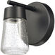 Jergen LED 5 inch Matte Black Vanity Light Wall Light in 1