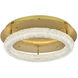 Bowen 1 Light 22 inch Satin Gold Flush Mount Ceiling Light