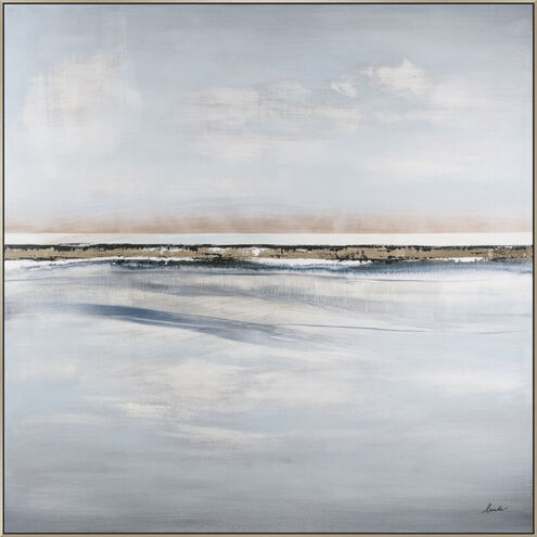 Johnston Grey/Blue Canvas Art