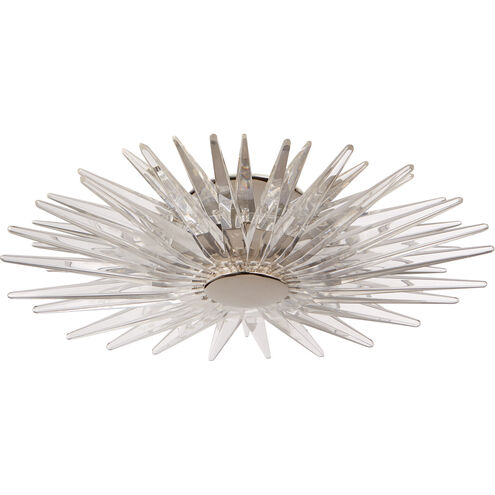 Chapman & Myers Quincy2 LED 17.25 inch Polished Nickel Flush Mount Ceiling Light, Small