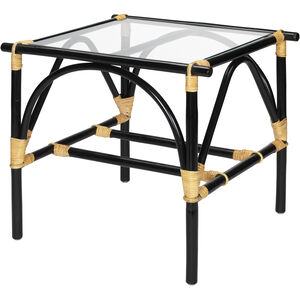 Xanadu 24 X 24 inch Black & Cream Side Table