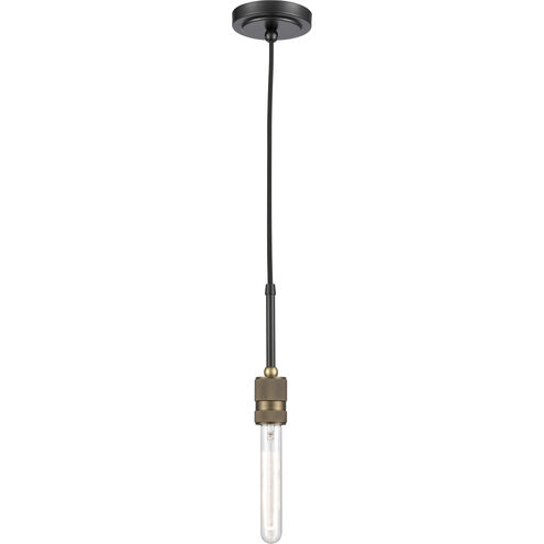 Restoration Ellis LED 2 inch Black Antique Brass Mini Pendant Ceiling Light