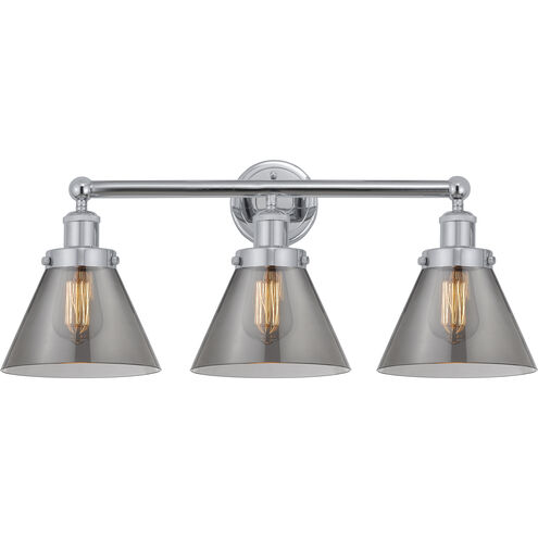 Cone 3 Light 25.75 inch Polished Chrome Bath Vanity Light Wall Light