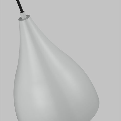 Oden 1 Light 9 inch Matte Grey Pendant Ceiling Light