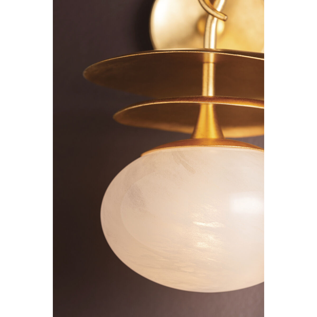 Ceylon 1 Light 9.5 inch Vintage Gold Leaf Wall Sconce Wall Light