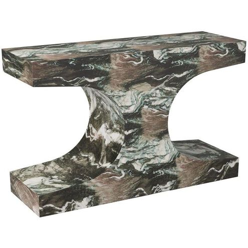 Augustine Verde Faux Marble Console Table